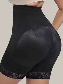 1 قطعة سروال رافع لأرداف المرأة، مشكل الأرداف، ملابس داخلية مشكلة للبطن، سروال مرتفع الخصر، مشكل الجسم، سروال مسطح الزاوية، ملابس داخلية مشكلة للخصر 1 قطعة سروال بدون غرز مرتفع الخصر للتحكم في البطن، رافع للخصر، مشكل للجسم، ملابس داخلية مشكلة للياقة البدنية والرياضة، سروال مرتفع الخصر مزود بأزرار لرفع الأرداف والتحكم في البطن، مشكل للجسم - الأسود - مشاهدة 2