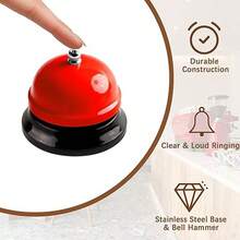 1PC 3.35 Inch Service Bell For Calling Customer Service, Desk Bell, Restaurant Games, Hotel Bell Or Dinner Bell