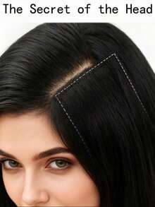 2pcs Invisible Hair Pads, Designed For Women - Specially Made For High-Crown Individuals, Naturally Fluffy And Unobtrusive, Easily Solves The Problem Of Flat Crown, Visually Increases Hair Volume, Invisible And Seamless, Suitable For Various Daily Commute/Date/Work Occasions, Designed For Women Pursuing A Naturally Voluminous Crown., Head Accessories, Hair Accessories For Women - Multicolor - View 5