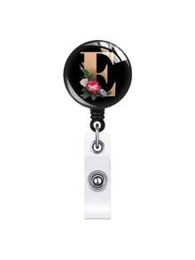 1pc Retractable ID Badge Reel With Clip, Rotating Clasp Fit For A-Z ID Cards, Suitable For Nurses, Doctors, Office Use, Back To School Identification, Meaningful Gift For Halloween, Christmas, Valentine's Day, New Year For Friends, Colleagues, Teachers, Elders - Multicolor - View 24