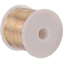 Joyería Cobre Cobre Flexible de 0.3 Mm Metros Alambre de Alambre de Artesanía de bricolaje: Envoltura para Joyas, Collares, Pulseras, Aretes para Artesanías Doradas
