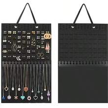 New Jewelry Necklace Hanging Storage Bag, Wall-Mounted Jewelry Organizer Bag
