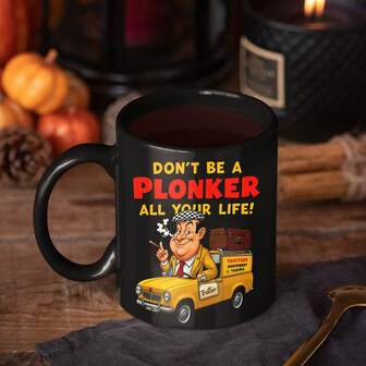 1 Stück 20oz Keramiktasse. "Sei nicht dein ganzes Leben lang ein PLONKER!" Mit einem Cartoon-Aufdruck von Del Boy. Schön und praktisch, erfüllt den täglichen Trinkbedarf. Geeignet für alle Anlässe. Ein ideales Geschenk für Freunde und Familie, für Feiertage oder Geburtstage. Humorvoll. (Referenz: "Only Fools And Horses")