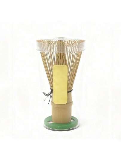 1pc 4-Inch Bamboo Matcha Whisk, Bamboo Matcha Whisk Stand, Suitable For Matcha, Breakfast Preparation, Latte, Essential Gift For Matcha Lovers On Valentine's Day
