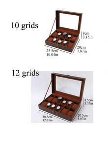 1pc Leather Watch Box, Watch Display Case, Jewelry Storage Box, Premium Jewelry Box - Multicolor - View 6