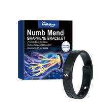 south moon Body Care Energy Wristband - Relieve Wrist Hand & Joint Pain Anti-Static Reduce Numbness & Anxiety Anti Stress Soothe Fatigue & Discomfort Promote Blood Circulation Adjustable Bracelet - Black - View 3