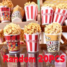 Miniaturrealistischer 3D Popcorn Eimer, DIY Ohrringe Zubehör, Mikrolandschaft Requisite, Kunstharz Lebensmittel Spielzeug, Puppenhaus Dekoration, Schreibtisch Ornament, Fotografie Requisite, Szenerie Requisite, Geschenk zu Feiertagen, Geburtstagsgeschenk, Ostergeschenk, Oster Dekoration, Ramadan Geschenk, Ramadan Dekoration - Verschiedenfarbig - Übersicht 12