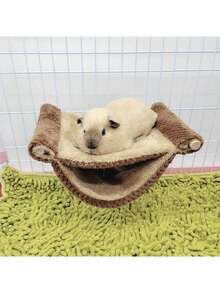 Winter Thick Double Layer Rodent Hammock Ferret Guinea Pig Hamster Squirrel Sleeping Nest Flannel Small Animal Hideaway Cage Warm Hanging Bed