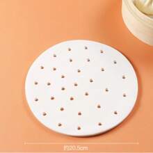 Disposable Round Steamer Liners, Non-Stick Steaming Paper Pad For Buns, Steamed Bread, Home Use - Multicolor - View 4