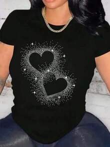 Women's Basic Short-Sleeve T-Shirt Autumn/Winter 2025 - Round Neck, Loose Fit, Stylish  Butterfly Print, Soft Fabric With Excellent Drape. Highly Versatile, Perfect For Any Outfit. - 4 - 查看 8