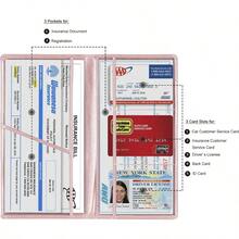 Car Registration And Insurance Card Holder Vehicle License Document Glove Box Compartment Organizer Interior Car Accessories For Women Men Teens Rose Goldcar Acessesories, Car, Car Acessesories Women, Car Stuff, Car Decor, Car Accesssories, Stocking Stuffers, Car Accessories For Women, Christmas - 玫瑰金色 - 查看 4
