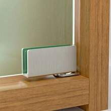 2Pcs Non-Perforated Glass Door Hinge Display Cabinet Hinge Wine Cabinet Rotating Shaft Glass Clips Furniture Door Hinge Hardware