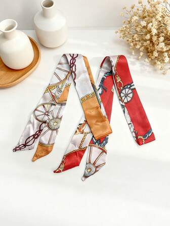 2pcs Women's Ribbon Headbands, Sweet Fresh Elegant Retro Elegant Minimalist Daily Casual Versatile Fashion Polyester Fiber Scarf Long Hair Bands, Daily Wear Styling Decoration Clothing Matching Holiday Gift