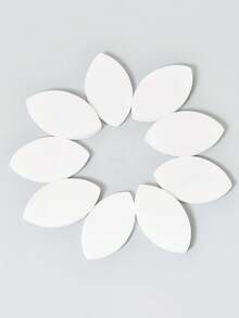 50 piezas Almohadillas de esponja suave para pestañas postizas - Esponjas de maquillaje reutilizables, adecuadas para principiantes, entrenamiento y herramientas de extensión de pestañas, esponjas para practicar la forma del ojo, esponjas de maquillaje suaves y flexibles, con diseño de diagrama de pestañas, adecuadas para principiantes y técnicos de pestañas, para práctica y mejora de habilidades, reutilizables, herramientas de maquillaje y herramientas de maquillaje de ojos, adecuadas para uso en salón.