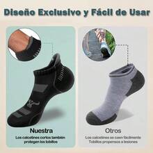 6 Pares Calcetines Deportivos Hombre, Tines Cortos Hombre Algodn, Calcetines Transpirables Cmodos para Correr, Calcetines Cortos con Refuerzo de Algodn para Proteccin de Tobillo y Durabilidad - 13-15 Amplio - Ver 7