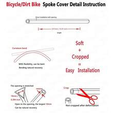 72pcs Colorful Spoke Covers, Suitable For Bicycle And Motorcycle Wheels - Impact Resistant, Anti-Scratch Decorative Covers, Easy Installation, Colors: Black, White, Red, Blue, Silver - Multicolor - View 4