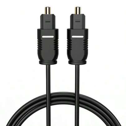 ptico Audio Digital, Toslink SPDIF Fibra Soporte DTS PCM 5.1 Sonido Envolvente, Compatible con TV, Home Cinema,/ 1.8 Metros