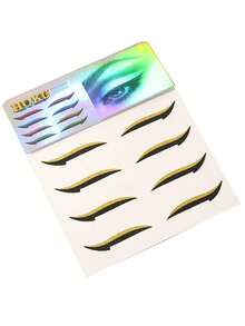 4/24 samoprzylepne naklejki na powieki z cieniem do powiek, wodoodporne, odporne na pot, trwałe, minimalistyczne i seksowne wzory, uniwersalne style, zawierają cienie do powiek i taśmę do powiek, szybkie naklejki do makijażu, najlepsze do codziennego makijażu kobiet, na festiwale, imprezy, gale