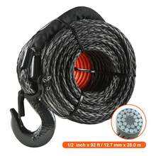 Tow Rope - Synthetisches Windenseil Polyethylen 1/2 Zoll 92 Fuß - View 10