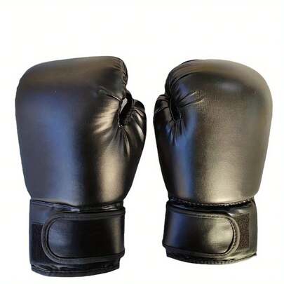 1 Pair Solid Color Boxing Target Punching Bag Gloves, Taekwondo Martial Arts Fighting Gloves