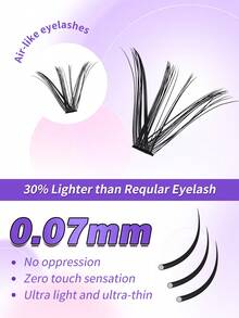 640pcs Eyelash Extension Kit - Includes False Lashes, Glue, Makeup Remover, Tweezers And Brush, Easy For Professional And Beginner, Convenient For Home Use. Eyelash Extension Starter Kit: Contains False Lashes, Glue, Makeup Remover And Tools, Allowing You To Easily Create Professional Eyelash Extension Results At Home. - Multicolor - View 5