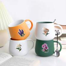 50 miếng dán PVC trong suốt họa tiết hoa có thể tái sử dụng, miếng dán sáng tạo tự làm để trang trí ốp lưng điện thoại, cốc, tủ lạnh, hành lý - Nhiều màu - Xem 7