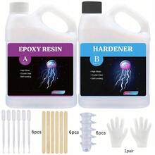 1000ml/240ml Craft Resin Desktop Epoxy Resin Kit - Bucket, Crystal Clear, High Gloss, UV Resistant, Self-Leveling, Epoxy Resin For DIY Casting, Wood And Art Coating - Multiple Specifications - View 14