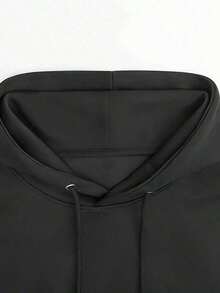 Stay Sober Pullover Hoodie ,Men's Hooded Sweatshirt, Lightweight And Ultra - Comfortable, A Must - Have For Daily Strolls, Travel And Door!Loose And Comfortable,Gentle On The Skin,Snuggly,Fashion Hoodies,Casual Tops - 黑色 - 查看 4