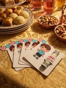 20pcs/Set Eid Mubarak Money Envelopes + Candy Holder Cards, Eid Greeting Cards, Eid Envelopes, Eid Cash Envelopes, Eid Gifts - Multicolor - View 6