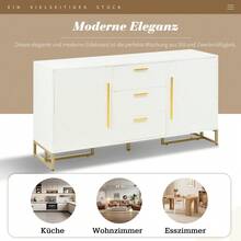 Storage Cabinets - White + MDF - View 6
