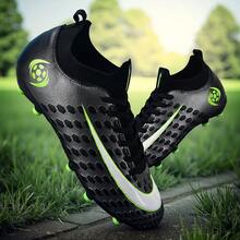 1 Pair New Soccer Shoes, Recommended For Teenagers, Students, Matches And Training, Low-Top, Long Studs, Non-Slip, Suitable For AG, FG, Soft Ground, Real Grass, Competition And Training, Lace-Up, Men's Soccer Shoes, High-Top, Professional Soccer Boots, Factory Direct - Bronze Green - View 4