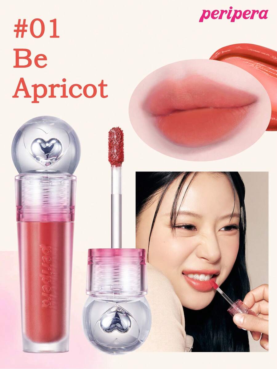 Peripera 保濕果凍唇彩，唇釉，韓式唇彩，高顯色度，持久顯色，輕盈舒適，保濕，自然光澤，持久舒適，不黏膩，適合配戴口罩，無白色殘留，K-Beauty