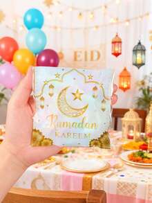 50/100 chiếc Túi Quà Tặng Tự Dán Màu Trắng Vàng In Hình Trăng & Sao, Túi Kẹo Ramadan, Túi Bao Bì Kẹo Chủ Đề Ramadan Dùng Để Trang Trí Ramadan, Trang Trí Nhà Cửa Ramadan, Vật Dụng Đóng Gói Quà Tặng Ramadan, Trang Trí Eid Al-Fitr, Trang Trí Bàn Ăn Tại Nhà, Quà Tặng Eid Al-Fitr, Vật Dụng Tiệc Lễ Ramadan Hồi Giáo - Nhiều màu - Xem 9