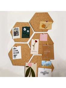 لوح إشعارات سداسي الشكل من الفلين، لوحة عرض زخرفية، بلاطات فلين لاصقة ذاتيًا. مثالي لديكور مكتب المنزل، خلفيات جدار الصور، لوحات إشعارات المدرسة، مشاريع الحرف اليدوية والديكورات الاحتفالية. مثالي لجدران اعتراف عيد الحب، عروض موسم العودة إلى المدرسة وتزيينات الفصول الدراسية.