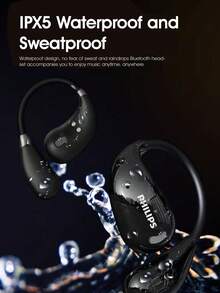 PHILIPS 飞利浦 TAT2769 无线耳机，OWS 开放式耳挂耳机。无线包耳式设计，佩戴舒适，运动时有效降噪。轻巧便携，开放式耳挂设计，是跑步或锻炼时听音乐的理想之选。 - 白色 - 查看 5