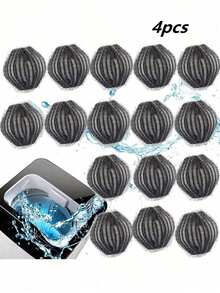 4个可重复使用的宠物毛发去除滚筒，无需用电，可去除衣物、床上用品、浴室用品上的宠物毛发，清洁用品，适用于猫狗毛发去除，可重复使用的粘毛刷，幼犬用品 - 黑色 - 查看 9