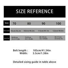 3pcs Square Buckle Vintage Elegant Women Waist Belt, Fashion Versatile Decorative Leather Belt - Multicolor - View 8