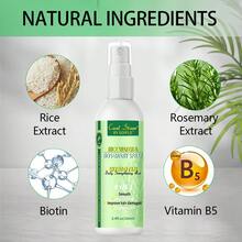 Goiple 100毫升/200毫升迷迭香米水强韧护发喷雾，浓稠型喷雾，蕴含迷迭香油、大米提取物、生物素和多种滋养发油。柔顺、抚平、滋养干燥受损发质，修护分叉。滋养头皮，深层调理秀发。适合所有发质。 - 彩色 - 查看 4