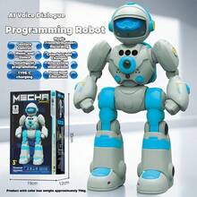 一套儿童智能手势感应机器人，AI语音对话机器人，多功能儿童编程机器人，具备唱歌、跳舞、语音对话功能，声控机器人，拥有人工智能语音功能，可跳舞、唱歌和手势感应，专为儿童设计的互动式舞蹈编程机器人玩具，儿童互动玩具，儿童礼物 - 手勢機器人 - 查看 12