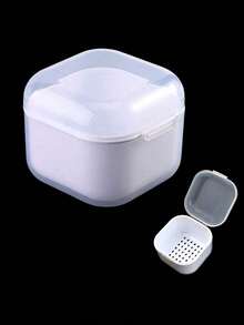 1/2/6pcs Manicure Tool Polishing Head Disinfection Box, Double Layer Filter Thick Cleaning Box, Portable Storage Box, Suitable For Nail Salons