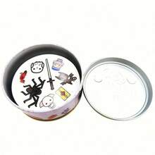 Magical Creatures Matching Card Game Iron Box Packaging- Family Party Game Featuring Dobby, Spiders & Wizards- Fast-Paced Visual Matching Game For Potterheads & Kids - Multicolor - View 4