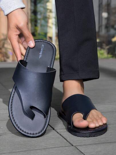 New Summer Fashion Men's Sandals - High-Quality Material + Anti-Slip Durable Sole, Comfortable Breathable Beach Shoes, Full Size Range, Suitable For Casual And Outdoor Wear