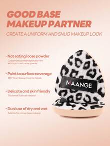 MAANGE 1pc Triangle Powder Puff With Case For Wet Use,Soft And Skin Friendly Makeup Puff,Makeup Tools Easy Carrying For Travel,Giveaways,Travel,Cheap Stuff,Travel Essential - Multicolor - View 7