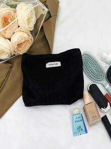 1 Piece Spring And Summer New Design Mesh-Feel Makeup Bag Large Capacity Water And Lotion Cosmetics Lipstick Foundation Organizer Bag Portable Handheld Bag - Multicolor - View 4
