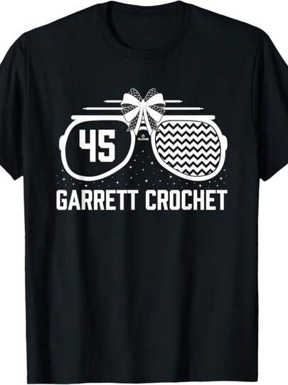 American Glasses Garrett Crochet Chicago Baseball MLBPA T-Shirt (1)