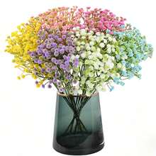 精美人造满天星花，6/24/30/48支装，高品质浪漫仿真花，适用于室内家居装饰、婚礼中心摆设、周年庆典、母亲节礼物、春夏季节装饰，室内外均可使用。 - 彩色 - 查看 10
