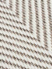 Made In Turkey %70 Polyester & %30 Cotton Yarn And Soft Grey Colored , Overlocked. Machine Woven Loop Carpet ,Area Rug - Light Grey - View 3