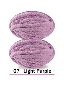 500克/250克超粗雪尼尔纱线，直径2厘米 - DIY手工编织毯，毛绒质感，厚实柔软的聚酯纤维，适合钩织舒适的枕头、毯子、地毯、宠物床、宠物窝、围巾、帽子、斜挎包等。