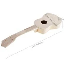 DIY尤克里里套件 - 用21英寸高音尤克里里套件打造属于你自己的吉他，包含尤克里里原声吉他DIY项目、预切割零件和全套配件，适合初学者的乐器手工制作项目