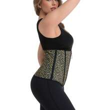 1pc Plus Size New Leopard Print Women's Shapewear, Fitness Training Dance Yoga Running Sports Shapewear, Fashionable Minimalist Waist Shaping - Multicolor - View 3